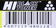 Штрих код и логотип Hi-black toner